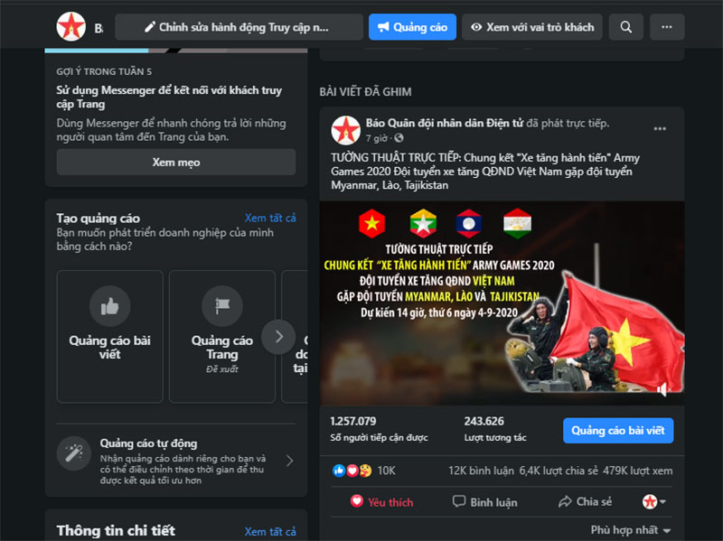 Gần 2 triệu người tiếp cận và xem trận chung kết cuộc thi “Xe tăng hành tiến”